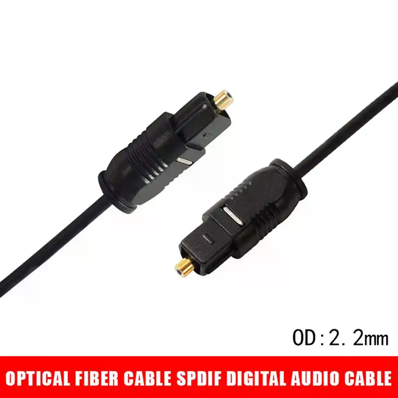 Optical Audio Cable Toslink Gold Plated - Gold-Plated Digital Optical Audio Cable (SPDIF),