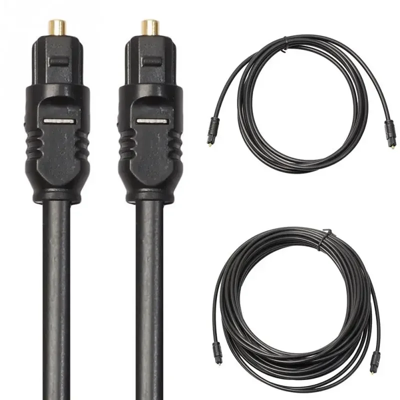 Optical Audio Cable Toslink Gold Plated - New High Quality SPDIF MD DVD