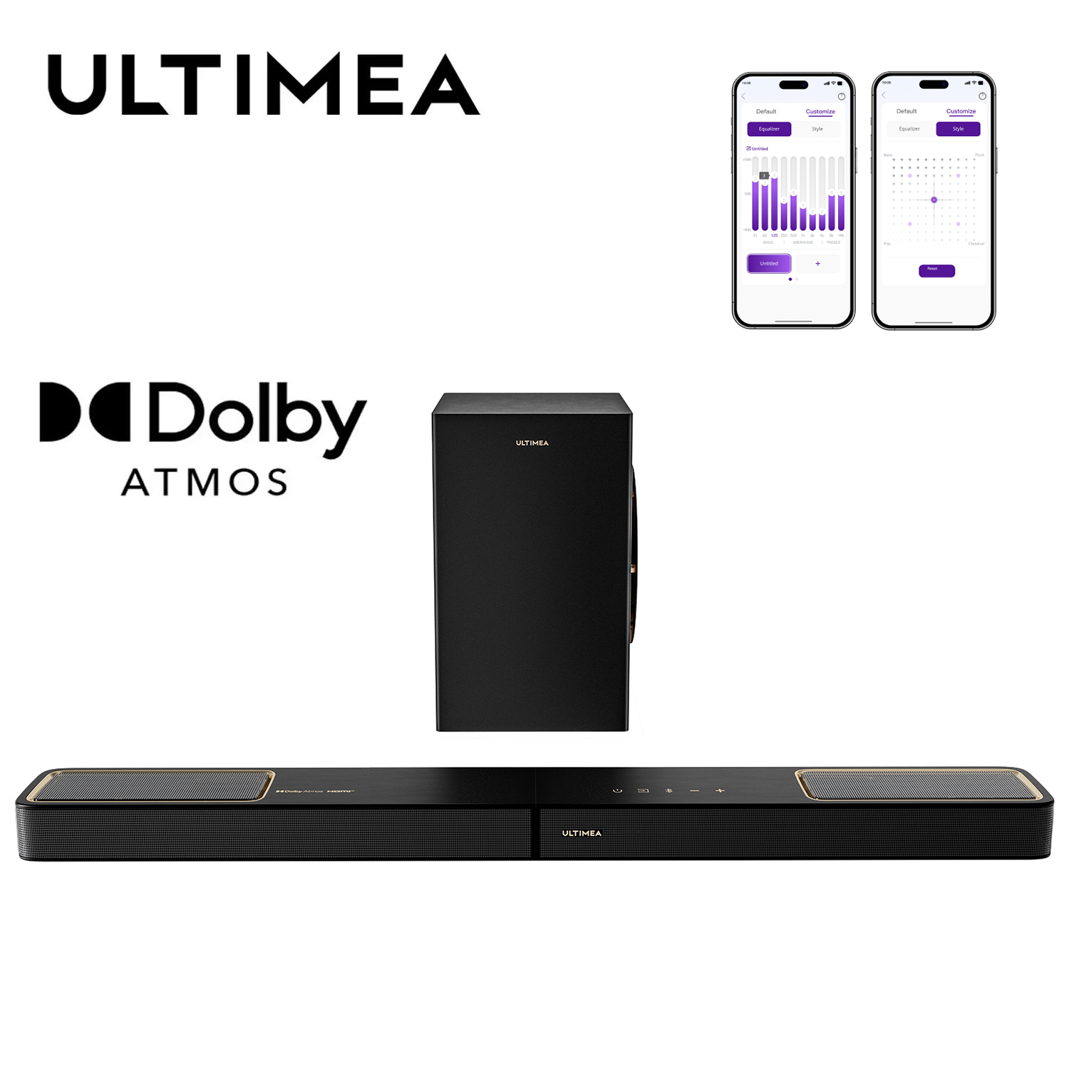 Dolby Atmos Soundbar Hdmi Earc - ULTIMEA 3.1.2ch Soundbar with Dolby Atmos