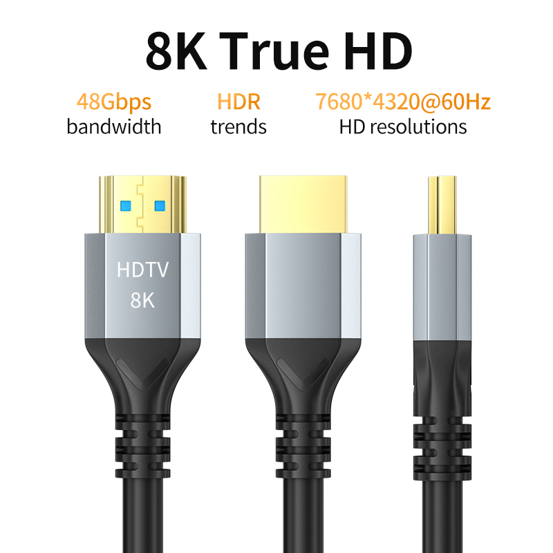 8K HDMI 2.1 Cable 4K@120Hz 8K@ - Hdmi 2.1 Cable 8K 60Hz 48Gbps Earc review and price