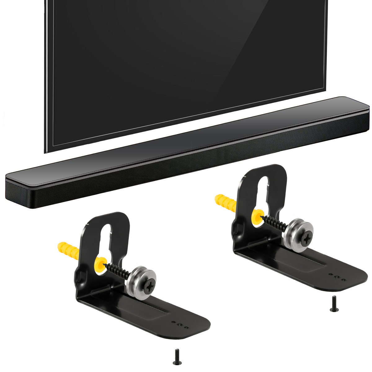 2pcs Soundbar Speaker Wall Mou - Soundbar Wall Mount Bracket Universal review and price