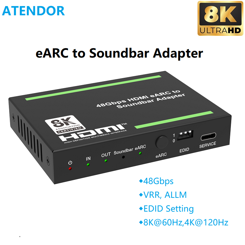ATENDOR 8K HDMI 2.1 EARC Sound - Dolby Atmos Soundbar Hdmi Earc review and price