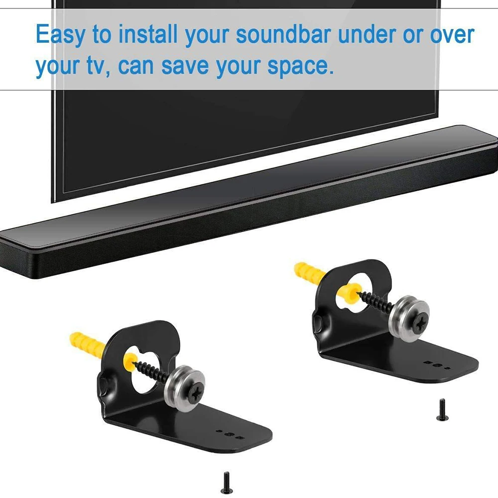 2pcs/set Soundbar Wall Mount B - Soundbar Wall Mount Bracket Universal review and price