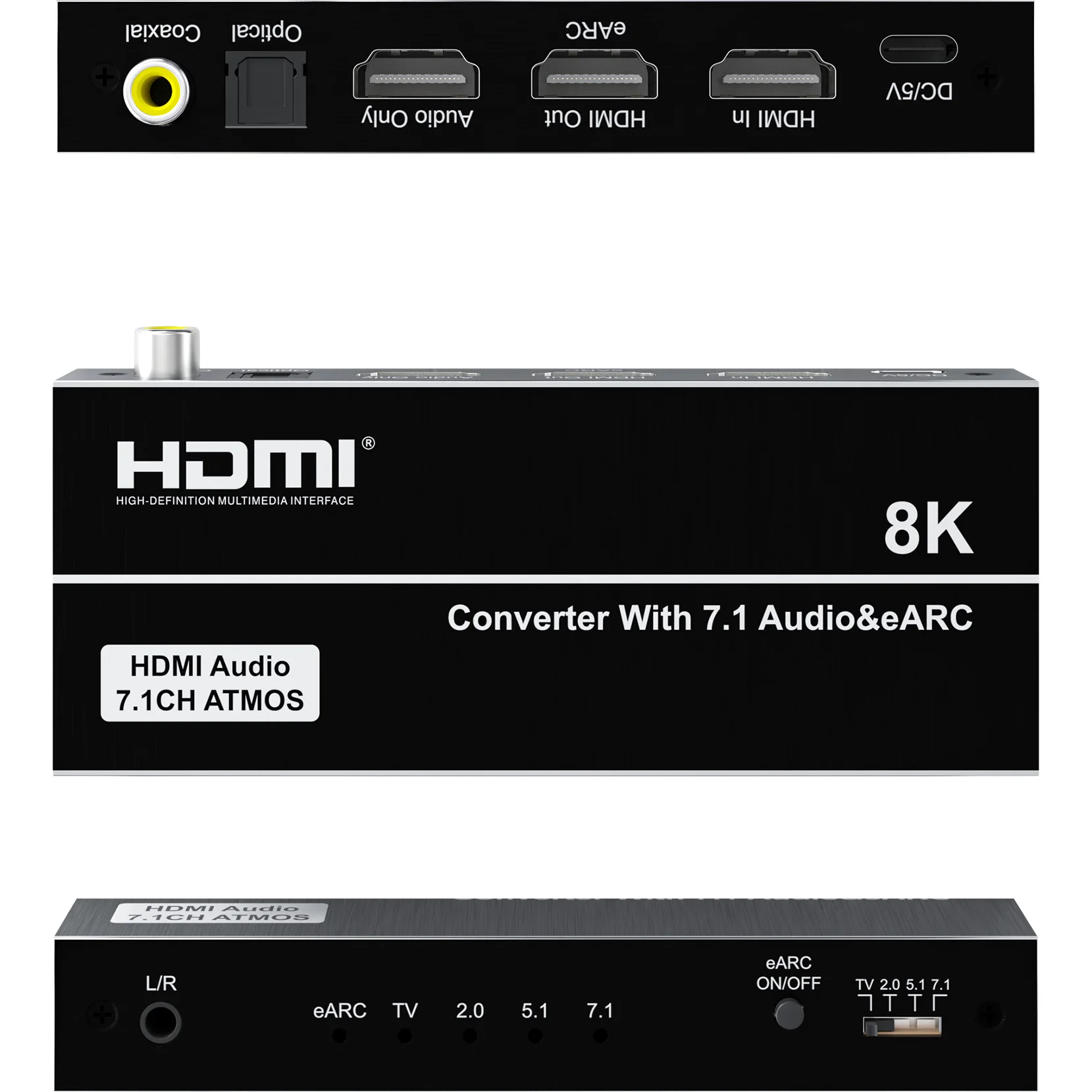 8K HDMI Audio Extractor 4K@120 - Dolby Atmos Soundbar Hdmi Earc review and price