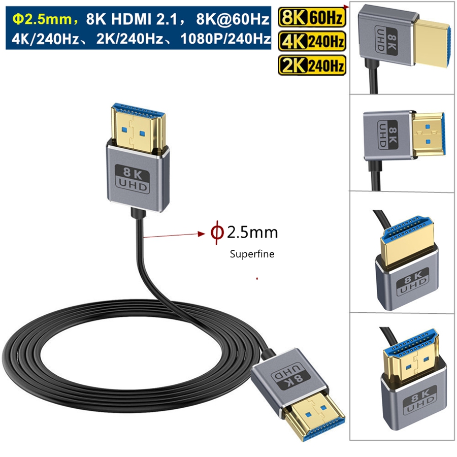 Coaxial HDMI 8K HDMI 2.1 Cable - Hdmi 2.1 Cable 8K 60Hz 48Gbps Earc review and price