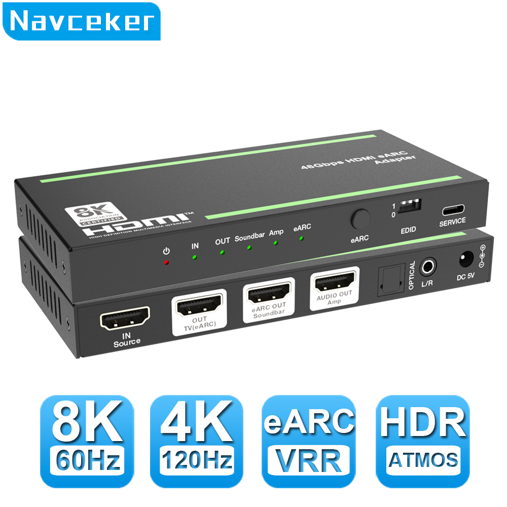 Navceke 4K 120Hz HDMI 2.1 EARC - Dolby Atmos Soundbar Hdmi Earc review and price