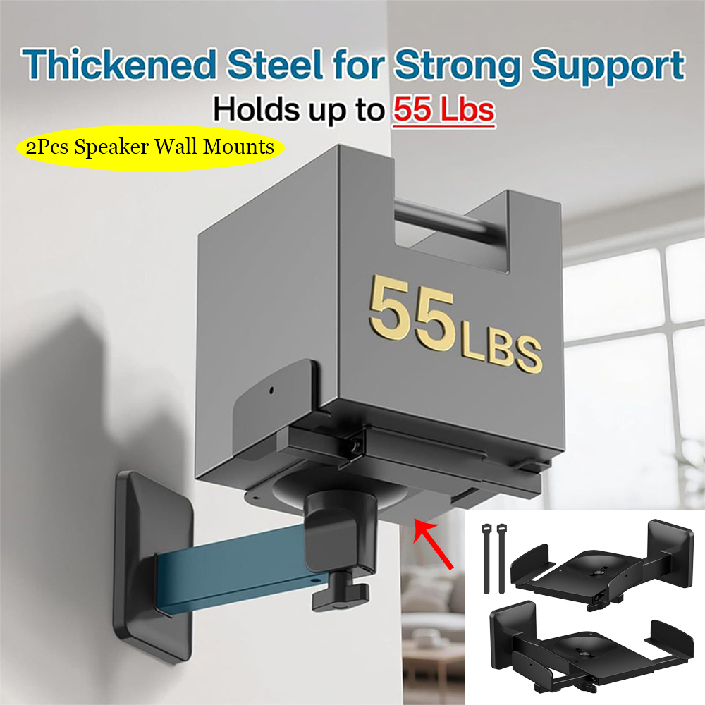 Double Clamp Speaker Wall Moun - Speaker Wall Ceiling Mount Bracket review and price