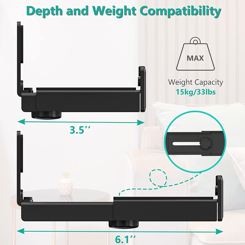 1pair Universal Adjustable Sou - Soundbar Wall Mount Bracket Universal review and price