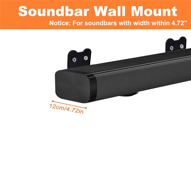 ABJO-Universal Type 4.72 Inch  - Soundbar Wall Mount Bracket Universal review and price